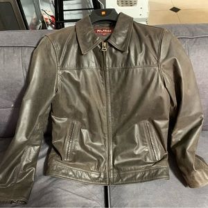Men’s Brown Wilson Leather Jacket size Small